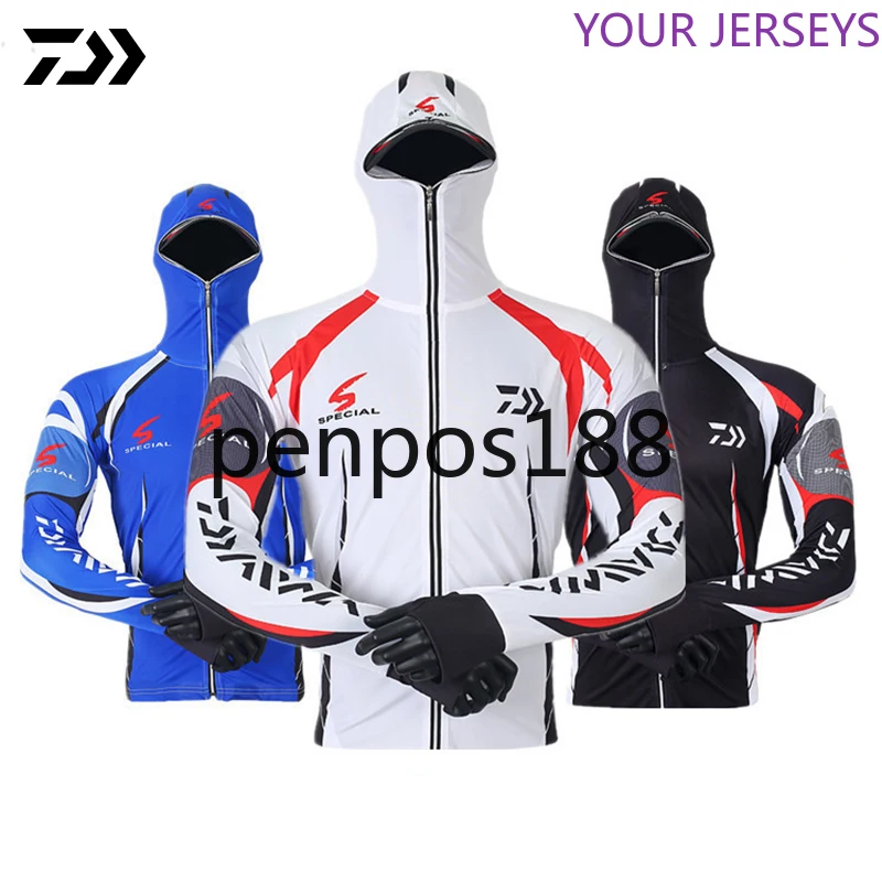 Daiwa Clothes Fishing Shirt Jacket Ice Silk Quick Dry Sports Clothing Sun Protection Face Neck Anti-UV Breathable Fishing Hooded
Daiwa Clothes Fishing Shirt Jacket Ice Silk Quick Dry Sports Clothing Sun Protection Face Neck Anti-UV Breathable Fishing Hooded