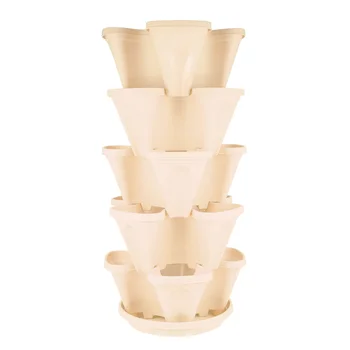1 Set of 6pcs Flowepot Multilayer Stacking Cultivation Pot Vegetable Melon Fruit Strawberry Planting Pot - 1pc Tray and 5pcs Pot
1 Set of 6pcs Flowepot Multilayer Stacking Cultivation Pot Vegetable Melon Fruit Strawberry Planting Pot - 1pc Tray and 5pcs Pot