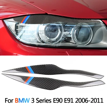 2PCS/Set Real Carbon Fiber Headlight Eyebrows Eyelids For BMW 3 Series E90 E91 2006 2007 2008 2009 2010 2011
2PCS/Set Real Carbon Fiber Headlight Eyebrows Eyelids For BMW 3 Series E90 E91 2006 2007 2008 2009 2010 2011