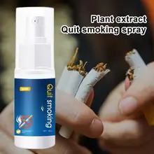 

EELHOE 30ml Quit Smoking Spray Mini Healthy Plant Extracts Control-smoking Cessation Spray for Mouth