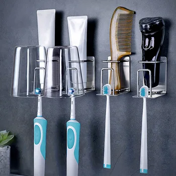 Creative Traceless Adhesive toothbrush holder bathroom organizer Stand electric toothbrush holder Stainless Steel Wall-Mounted
Creative Traceless Adhesive toothbrush holder bathroom organizer Stand electric toothbrush holder Stainless Steel Wall-Mounted