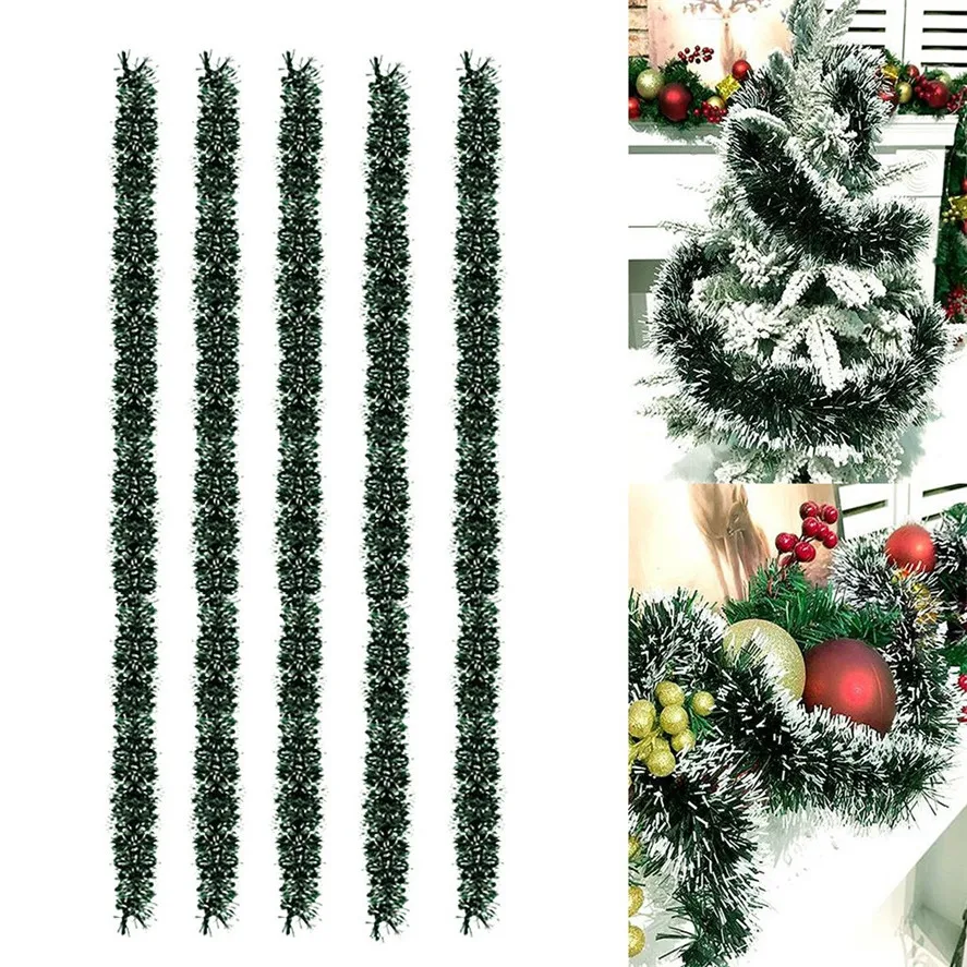 New 5Pcs Christmas Garland 2M Party Tree Green Ribbon Xmas Ornament Decor Christmas Decorations for Home 0924#30
New 5Pcs Christmas Garland 2M Party Tree Green Ribbon Xmas Ornament Decor Christmas Decorations for Home 0924#30
