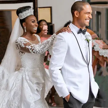 Custom White Slim Fit Wedding Costume Suit for Men Groom Suits Tuxedos 2 Pieces Prom Party Suits Wedding Tuxedo for Man Blazer
Custom White Slim Fit Wedding Costume Suit for Men Groom Suits Tuxedos 2 Pieces Prom Party Suits Wedding Tuxedo for Man Blazer