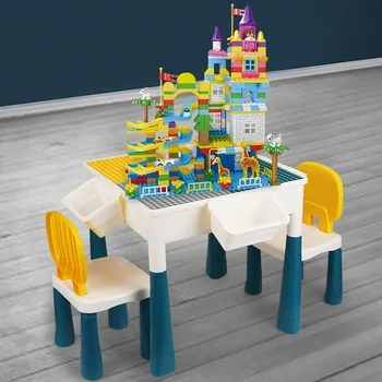 building table toy multifunctional DIY building block learning desk compatible with small and large particles puzzle
building table toy multifunctional DIY building block learning desk compatible with small and large particles puzzle