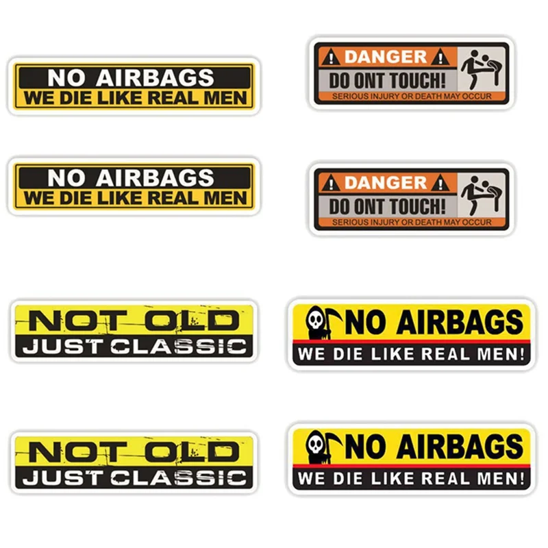 2pc Car Sticker Decal Safety Warning Rules Decal PVC Car Stickers Auto NO AIRBAGS WE DIE LIKE REAL MEN for BMW Honda Toyota
2pc Car Sticker Decal Safety Warning Rules Decal PVC Car Stickers Auto NO AIRBAGS WE DIE LIKE REAL MEN for BMW Honda Toyota