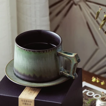 250ml Nordic Retro Ceramic Coffee Mug Saucer Set Simple Retro Stoneware Couple Cup Home Office Afternoon Tea Tea Set Coffee Cup
250ml Nordic Retro Ceramic Coffee Mug Saucer Set Simple Retro Stoneware Couple Cup Home Office Afternoon Tea Tea Set Coffee Cup