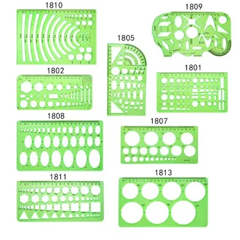 Plastic drawing template set hollow rule transparent graphic template painting architectural design ruler measuring tool
Plastic drawing template set hollow rule transparent graphic template painting architectural design ruler measuring tool