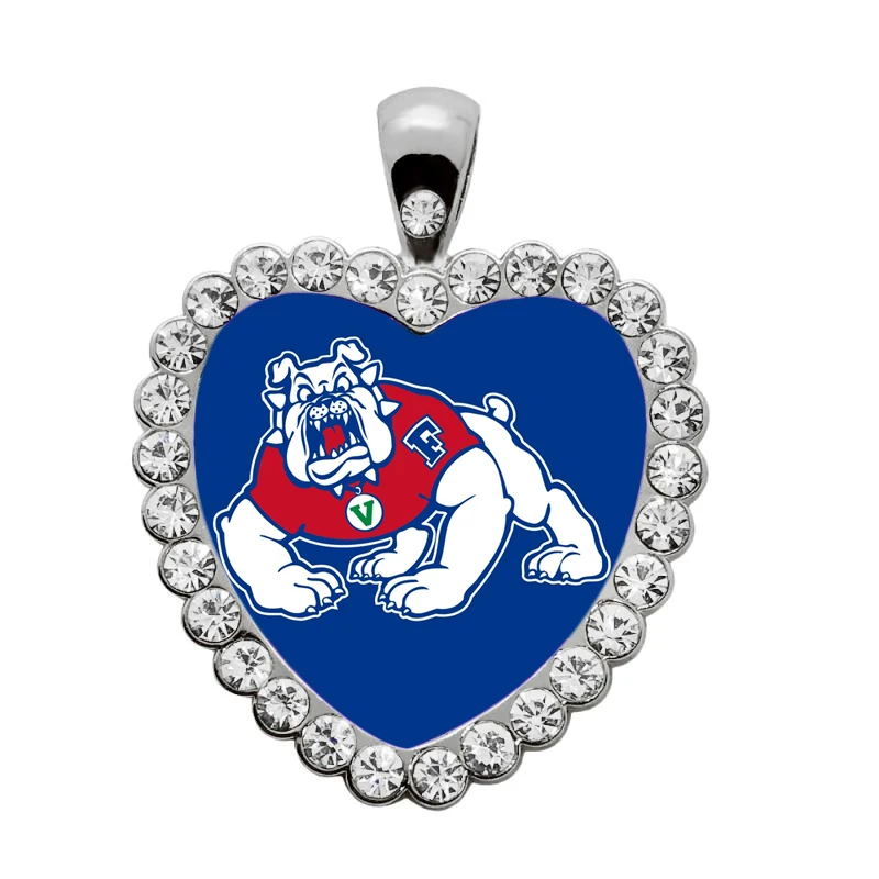 Eco Friendly Alloy Inlaid Heart Shape Poster Sticker University Charm Pendants Custom Design | Украшения и аксессуары