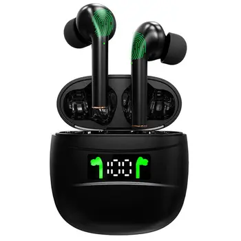 Wireless Earplug Bluetooth 5.2 Wireless Earbuds IPX7 Waterproof Built-in Microphone Stereo Box Press Control LED Display
Wireless Earplug Bluetooth 5.2 Wireless Earbuds IPX7 Waterproof Built-in Microphone Stereo Box Press Control LED Display