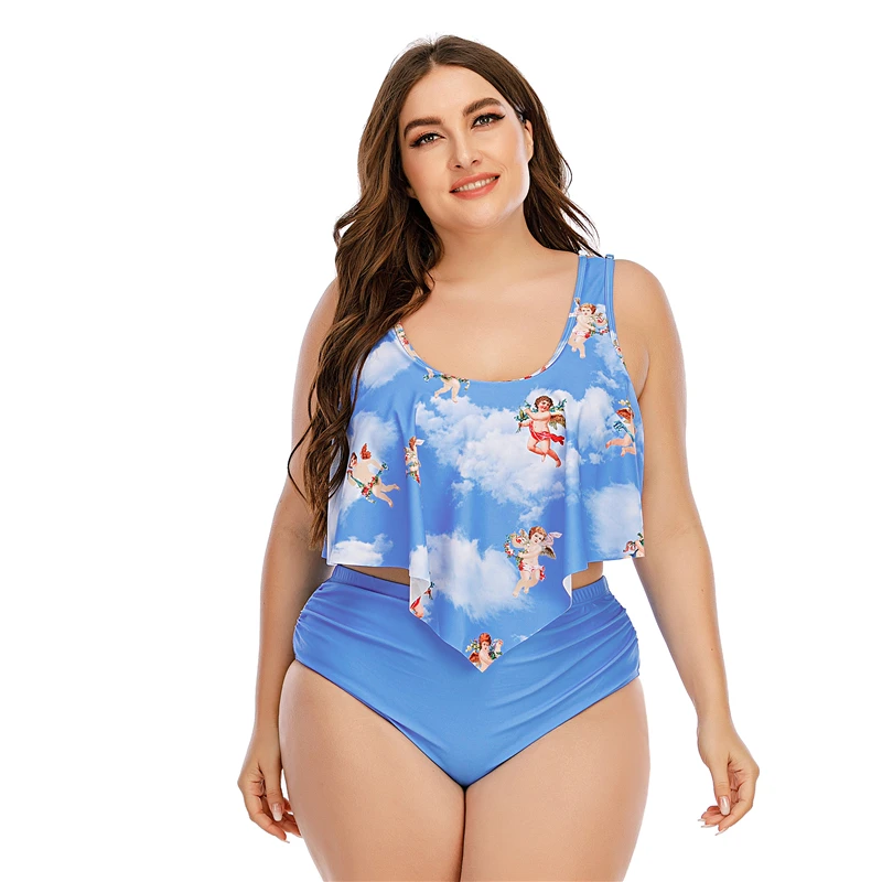 Sexy Printed High Waist Women Bikinis 2023 Large Size 2 Pieces Bikini Set Swimwear Swimsuit Ruffle Beachwear Lady Plus Size 5XL
Sexy Printed High Waist Women Bikinis 2023 Large Size 2 Pieces Bikini Set Swimwear Swimsuit Ruffle Beachwear Lady Plus Size 5XL