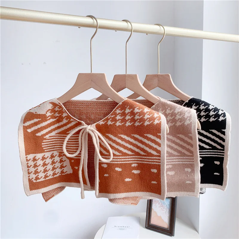 Summer Retro Lace-up Fake Collar Shawl Female Vest False Collar Girls Solid Color Necklace Sweater Dress Detachable Collars Faux
Summer Retro Lace-up Fake Collar Shawl Female Vest False Collar Girls Solid Color Necklace Sweater Dress Detachable Collars Faux