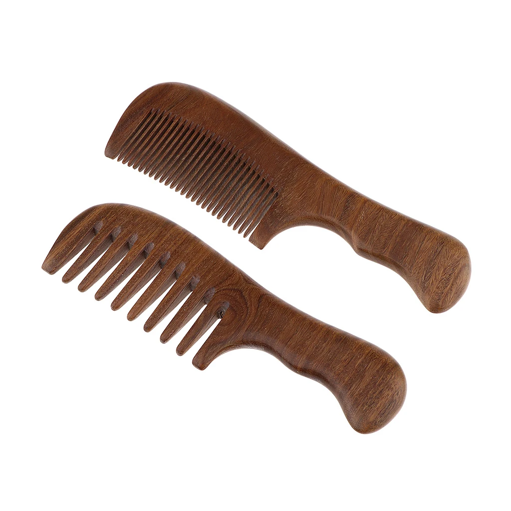 Natural Handmade Wooden Hair Comb, Green Sandalwood Aroma Massage Comb for Smooth Shiny Hairs, Frizz-Free & Anti-Static Natural Handmade Wooden Hair Comb, Green Sandalwood Aroma Massage Comb for Smooth Shiny Hairs, Frizz-Free & Anti-Static