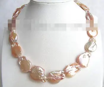 GREAT big 20mm pink nautral southsea Reborn keshi pearls necklace b1227
GREAT big 20mm pink nautral southsea Reborn keshi pearls necklace b1227