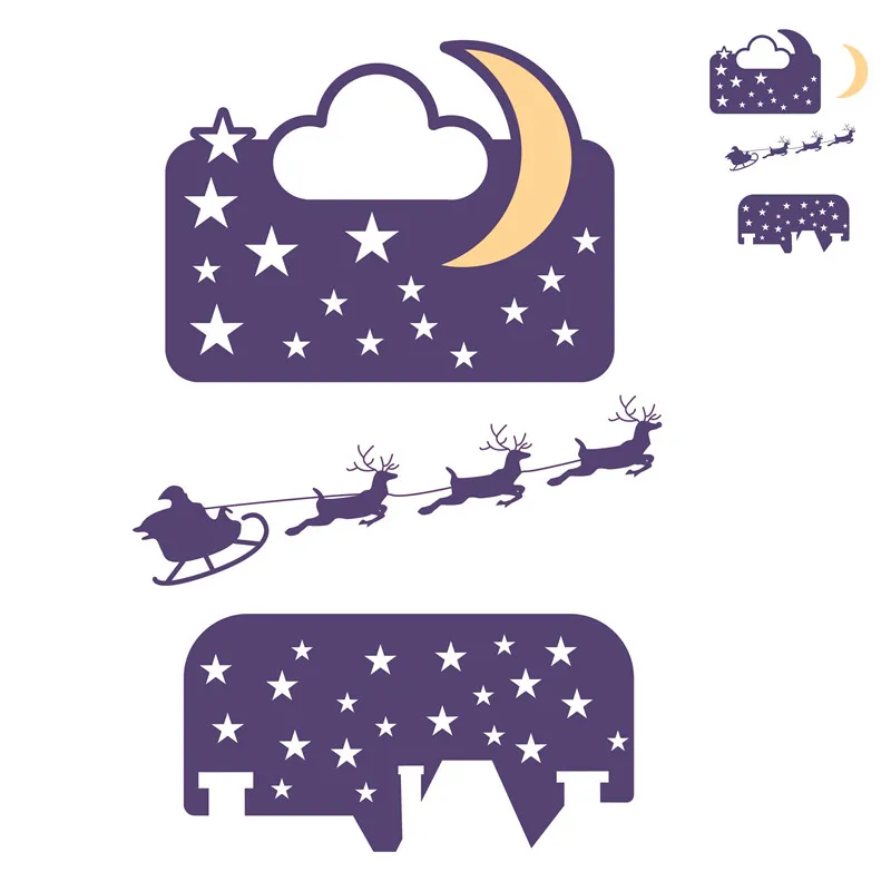 Naifumodo Christmas Dies Night Star Metal Cutting Dies New 2019 for Card Making Scrapbooking Embossing Cuts Stencil Craft Dies
Naifumodo Christmas Dies Night Star Metal Cutting Dies New 2019 for Card Making Scrapbooking Embossing Cuts Stencil Craft Dies
