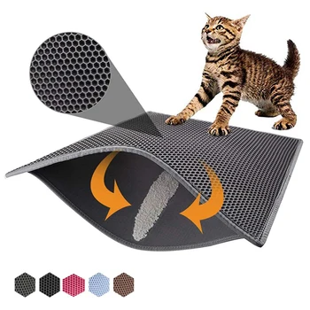 Cat Litter Mat Honeycomb Double Layer-Mats Urine Waterproof-Litter-Mat Pet Litter-Tray-Box Rug Scatter Control Clean Supplies
Cat Litter Mat Honeycomb Double Layer-Mats Urine Waterproof-Litter-Mat Pet Litter-Tray-Box Rug Scatter Control Clean Supplies