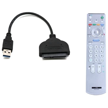 2 Pcs Accessories: 1 Pcs Remote Control for Sony TV RM-ED007 RM-GA008 & 1 Pcs Usb3.0 Turn Sata Transfer Cable