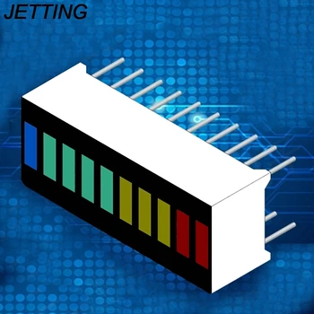 JETTING 5PCS/lot 10 segment tricolor LED light column display device led bargraph Connectors For Electrical Accessories
JETTING 5PCS/lot 10 segment tricolor LED light column display device led bargraph Connectors For Electrical Accessories