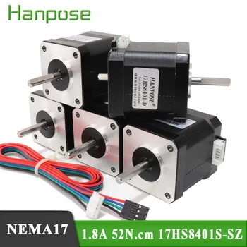 50PCS Nema17 Stepper Motor 42BYGH 17HS8401S-SZ 42 series motor 1.8A 52N.CM 4-lead for 3D Printer and Electronic machine parts
50PCS Nema17 Stepper Motor 42BYGH 17HS8401S-SZ 42 series motor 1.8A 52N.CM 4-lead for 3D Printer and Electronic machine parts
