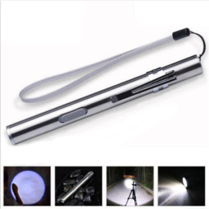 Pencil Flashlight Torch LED Rechargeable Light Lamp Stainless Steel Camping 13*1.3*1.3 cm Pen Mini Pocket New
Pencil Flashlight Torch LED Rechargeable Light Lamp Stainless Steel Camping 13*1.3*1.3 cm Pen Mini Pocket New