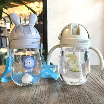 Simple personality small fresh anti-fall Tritan children's kettle portable handle water cup anti-choke straw drinking cup
Simple personality small fresh anti-fall Tritan children's kettle portable handle water cup anti-choke straw drinking cup