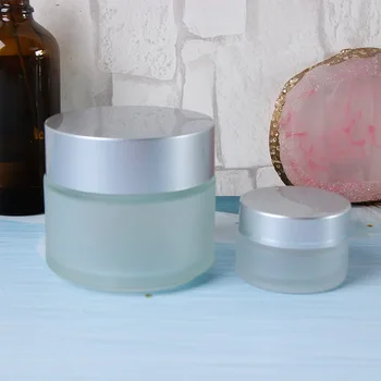 Frosted Glass Refillable Ointment Bottles Empty Cosmetic Jar Pot Eye Shadow Face Cream Container 5/10/15/20/30/50/100g 
Frosted Glass Refillable Ointment Bottles Empty Cosmetic Jar Pot Eye Shadow Face Cream Container 5/10/15/20/30/50/100g