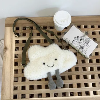 Cloud Flannel Shoulder Bags Women Winter Plush Crossbody Bags White Chain Girls Small Messenger Bag bolsa feminina 
Cloud Flannel Shoulder Bags Women Winter Plush Crossbody Bags White Chain Girls Small Messenger Bag bolsa feminina