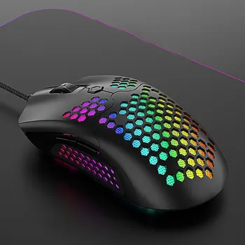 M5 Hollow-out Honeycomb Shell Gaming Mouse Colorful RGB Backlit Light Wired Mice with 7 Buttons for Game Lovers
M5 Hollow-out Honeycomb Shell Gaming Mouse Colorful RGB Backlit Light Wired Mice with 7 Buttons for Game Lovers