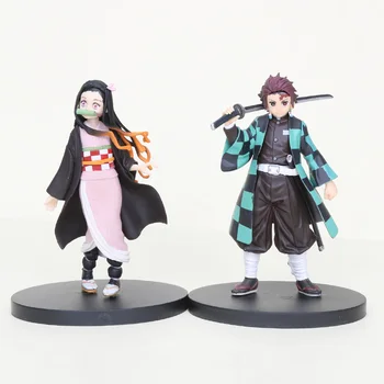 16cm Anime Demon Slayer Kimetsu no Yaiba Kamado Tanjirou Kamado Nezuko Model PVC Action figure Toys 
16cm Anime Demon Slayer Kimetsu no Yaiba Kamado Tanjirou Kamado Nezuko Model PVC Action figure Toys