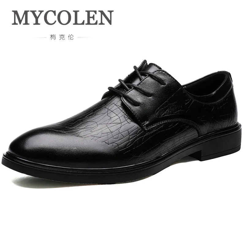 MYCOLEN Luxury Brand Genuine Leather Shoes Men Round Toe Man Business Shoes Big Size Formal Shoes Male Scarpe Uomo Eleganti Men 
MYCOLEN Luxury Brand Genuine Leather Shoes Men Round Toe Man Business Shoes Big Size Formal Shoes Male Scarpe Uomo Eleganti Men