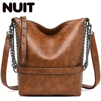 Rivet Ladies Chain Tote Bag Sac A Main Luxury Handbags Women Soft Leather Bags Designer Vintage Crossbody Bags For Women 2020
Rivet Ladies Chain Tote Bag Sac A Main Luxury Handbags Women Soft Leather Bags Designer Vintage Crossbody Bags For Women 2020