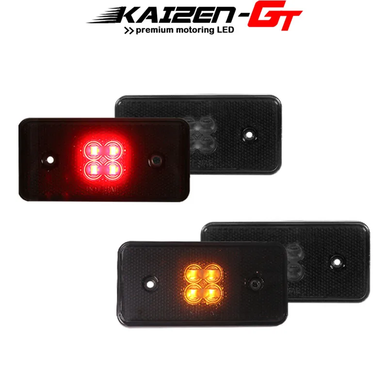 Smoked Lens Amber & Red LED Car Front & Rear Side Marker Lights Side Fender Lights For 02-14 Mercedes W463 G-Class G500 G550 G55
Smoked Lens Amber & Red LED Car Front & Rear Side Marker Lights Side Fender Lights For 02-14 Mercedes W463 G-Class G500 G550 G55