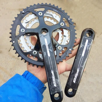 170mm 9 speed 50/39/30T aluminum alloy Road bike Crankset folding bike crank shifting disc sprocket Chainring Teeth plate
170mm 9 speed 50/39/30T aluminum alloy Road bike Crankset folding bike crank shifting disc sprocket Chainring Teeth plate