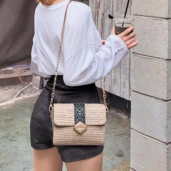Feminine Bolsos Mujor Small Straw Bag Women Wicker Rattan Bag Female Summer Woven Crossbody Bags Ladies Handmade Woven Handbag
Feminine Bolsos Mujor Small Straw Bag Women Wicker Rattan Bag Female Summer Woven Crossbody Bags Ladies Handmade Woven Handbag