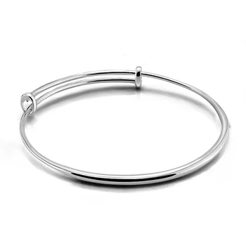Fashionable Smooth surface charming lady 925 sterling silver personalized jewelry women accessories contracted girl bracelets 
Fashionable Smooth surface charming lady 925 sterling silver personalized jewelry women accessories contracted girl bracelets