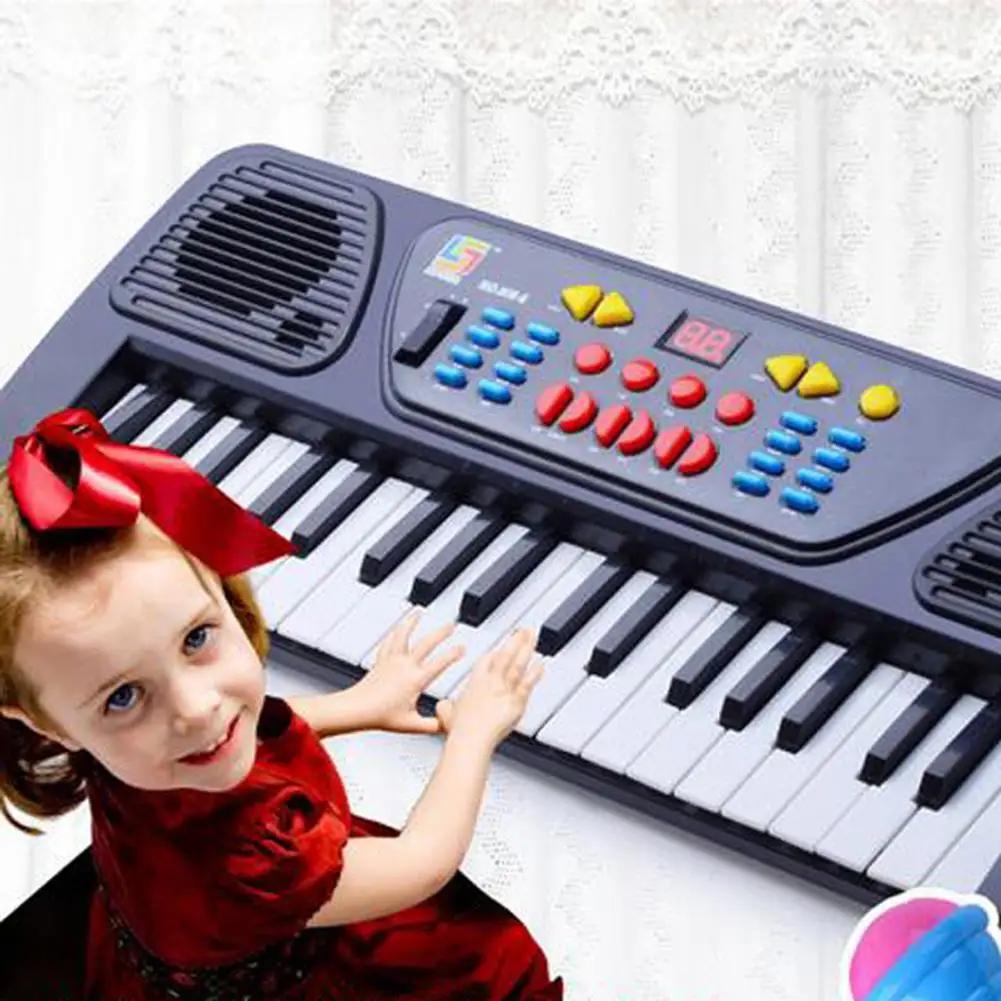 Educational 37 Keys Electronic Keyboard Musical Toy with Mic Gift for Children exercise hand-eye coordination motor coordination
Educational 37 Keys Electronic Keyboard Musical Toy with Mic Gift for Children exercise hand-eye coordination motor coordination