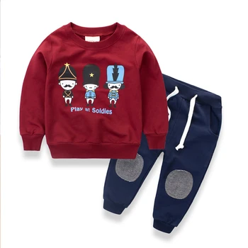 Autumn Children's Clothing Suit Boys And Girls Long-sleeved Shirt Pants 2-piece Set Cartoon Soldier In Kid Clothes
Autumn Children's Clothing Suit Boys And Girls Long-sleeved Shirt Pants 2-piece Set Cartoon Soldier In Kid Clothes