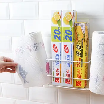 Punch-Free Plastic Wrap Holder Household Refrigerator Rack Side Wall Mount Wall Mount Storage Rack Kitchen Paper Rack Shelf
Punch-Free Plastic Wrap Holder Household Refrigerator Rack Side Wall Mount Wall Mount Storage Rack Kitchen Paper Rack Shelf