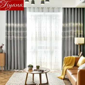 American Embossed Luxury Embroidered Voile Curtain Grey for Window Bedroom Blackout Tulle Drape Living Room Panel Blind M194#30
American Embossed Luxury Embroidered Voile Curtain Grey for Window Bedroom Blackout Tulle Drape Living Room Panel Blind M194#30