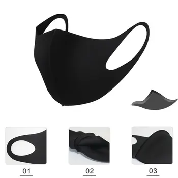 1Pcs Black Color Reusable PM2.5 Mouth Mask Nose Protection Face Mouth Mask Cover 
1Pcs Black Color Reusable PM2.5 Mouth Mask Nose Protection Face Mouth Mask Cover