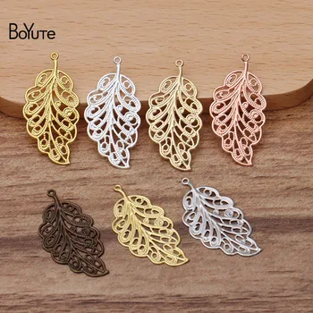 BoYuTe (100 Pieces/Lot) 17*34MM Metal Brass Filigree Leaf Charms Diy Hand Made Jewelry Findings Components
BoYuTe (100 Pieces/Lot) 17*34MM Metal Brass Filigree Leaf Charms Diy Hand Made Jewelry Findings Components