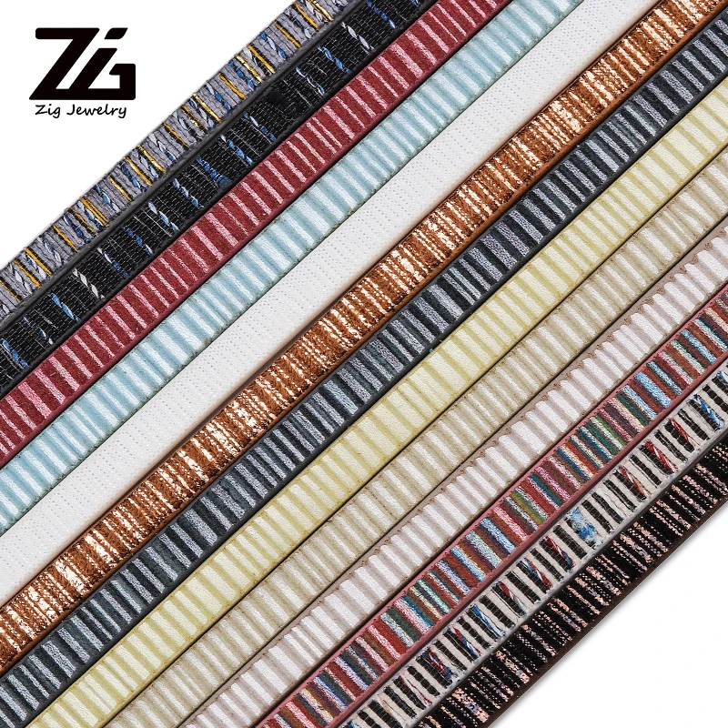 ZG 1 2 м X5 мм Цвет в полоску на плоской подошве из искусственной кожи Кожаная