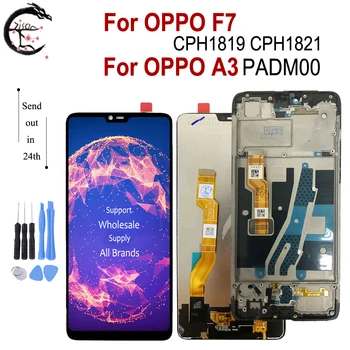 LCD With Frame For OPPO F7 CPH1819 CPH182 LCD Full Display Screen Touch Sensor Digitizer Assembly For OPPO A3 LCD PADM00 Display
LCD With Frame For OPPO F7 CPH1819 CPH182 LCD Full Display Screen Touch Sensor Digitizer Assembly For OPPO A3 LCD PADM00 Display