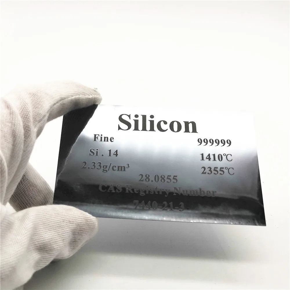 Silicon Si 99.9999% 8 96g резной элемент периодический стол лист 0 65*60*100 мм|Детали