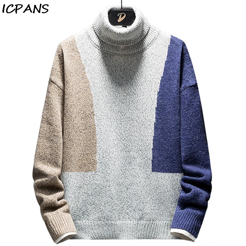 ICPANS Mens Turtleneck Sweater Cotton Polyester Korea Japanese Style Higt Turtle Neck Pullovers Man 2019 Winter knitted
ICPANS Mens Turtleneck Sweater Cotton Polyester Korea Japanese Style Higt Turtle Neck Pullovers Man 2019 Winter knitted