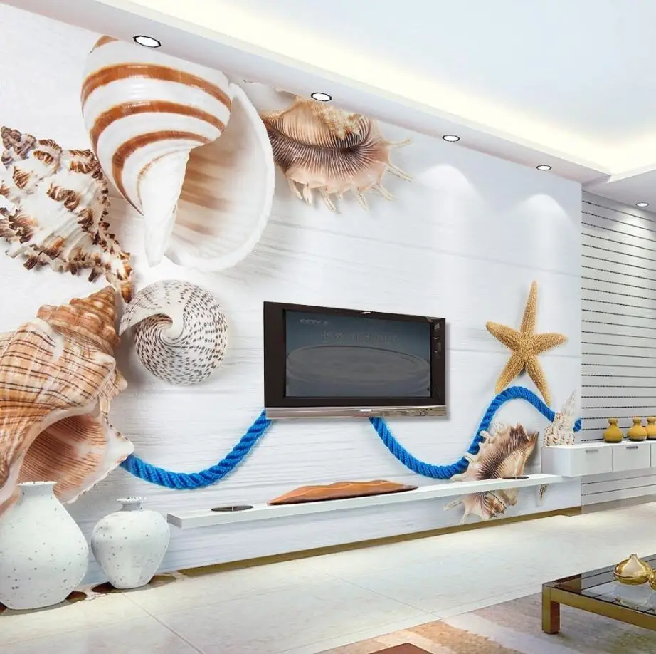 Drop Shipping Custom Wallpaper Home Decorative Mural Fresh Shell Conch Starry White Wooden TV Wall Background Mural 3d Wallpaper
Drop Shipping Custom Wallpaper Home Decorative Mural Fresh Shell Conch Starry White Wooden TV Wall Background Mural 3d Wallpaper