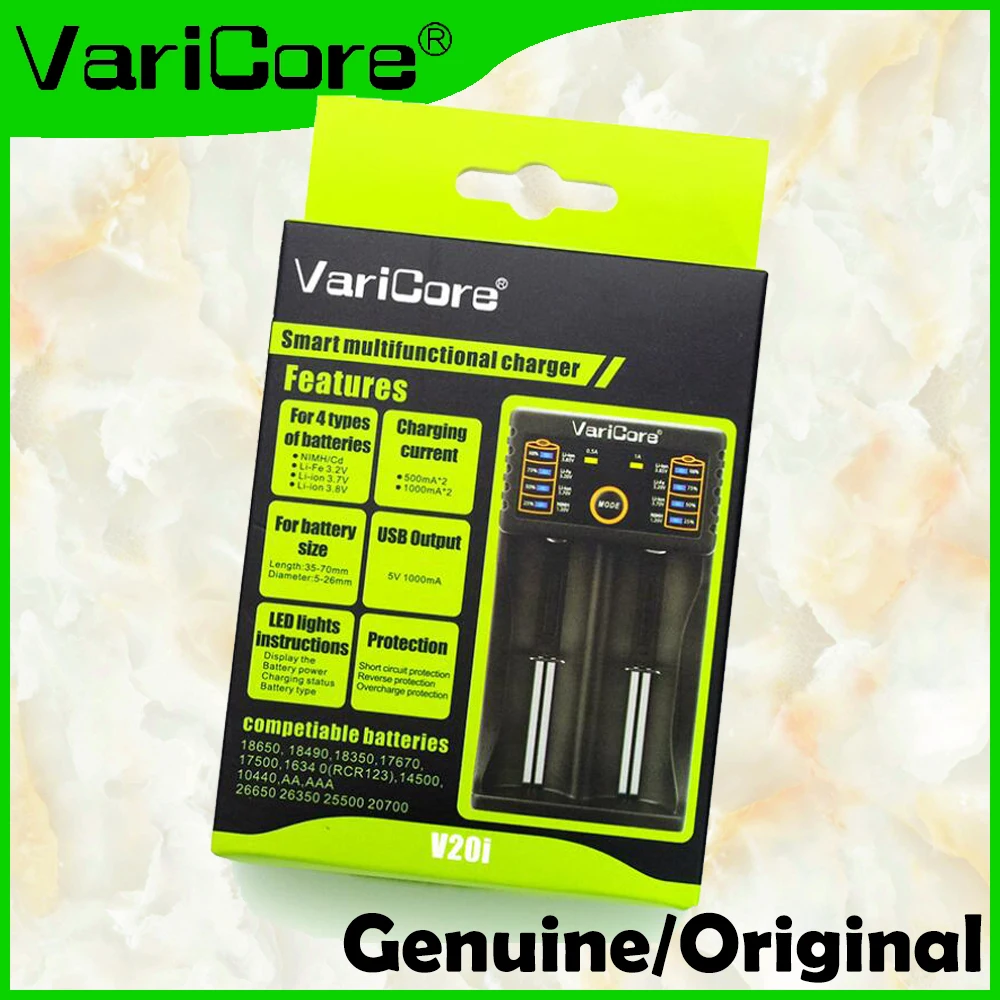 Зарядное устройство VariCore V20i V1 18650 зарядное 1 2 в 3 7 85 В AA / AAA 18350 26650 10440 14500 16340 для