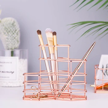 Decoration Iron Wire Hexagonal Combination Vase Space Saving Organizer Desktop Modern Sundries Storage Pen Holder Simple Home 
Decoration Iron Wire Hexagonal Combination Vase Space Saving Organizer Desktop Modern Sundries Storage Pen Holder Simple Home