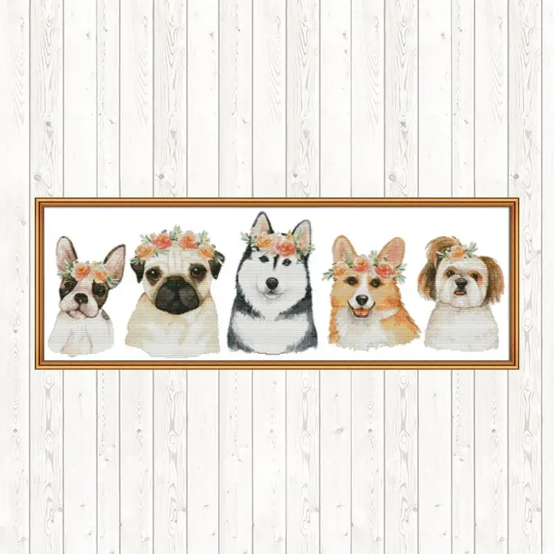 Dog Wall Home Decor 14CT 11CT Counted and Stamped Embroidery Needlework Sets Cross Stitch Kit Patterns Kit DIY Needlework Crafts
Dog Wall Home Decor 14CT 11CT Counted and Stamped Embroidery Needlework Sets Cross Stitch Kit Patterns Kit DIY Needlework Crafts