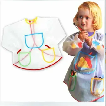 Children Transparent Waterproof DIY Painting Apron Clothing with Pockets Long Sleeve Easy Clean Anti-dirt Drawing Aprons Bibs
Children Transparent Waterproof DIY Painting Apron Clothing with Pockets Long Sleeve Easy Clean Anti-dirt Drawing Aprons Bibs