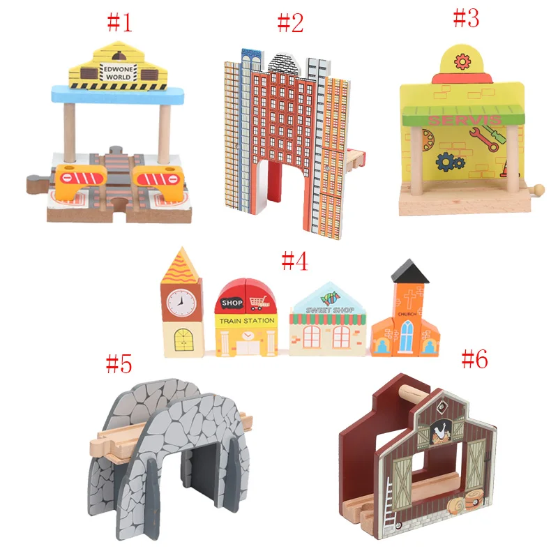 Wooden Train Track Set Variety Track Railway Accessories Station Cross Component highway building repair station Eucational Toys
Wooden Train Track Set Variety Track Railway Accessories Station Cross Component highway building repair station Eucational Toys